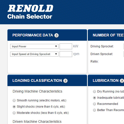 Renold Kettenselektor